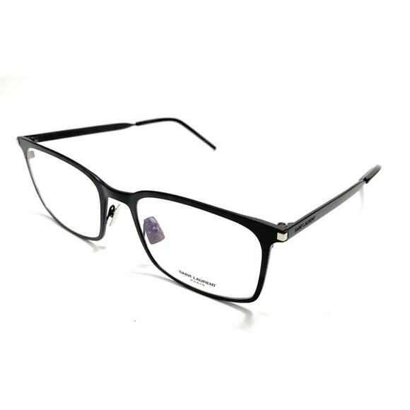 NEW Saint Laurent SL 265 005 Black Authentic Metal Eyeglasses Frame 56-20 - Picture 2 of 16